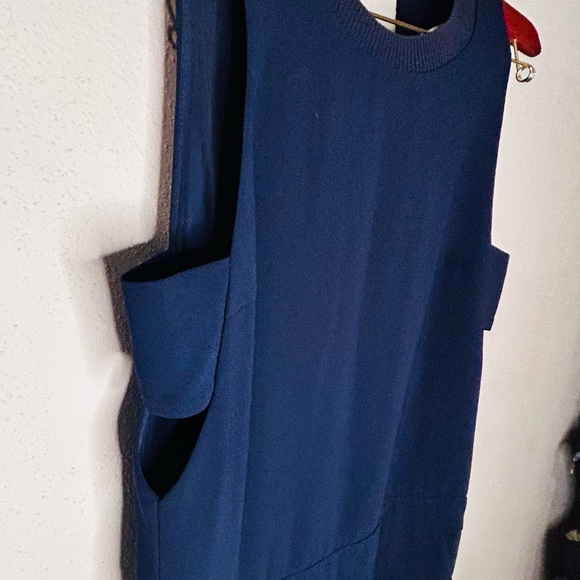 Trina Turk blue one piece jumpsuit sleeveless size 8 - Picture 3 of 8